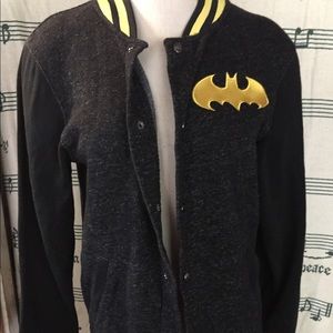 Batman button up letterman jacket
